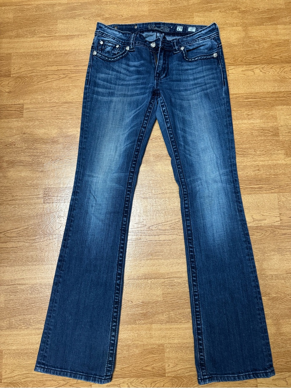 Miss Me Dark Blue Flare Jeans